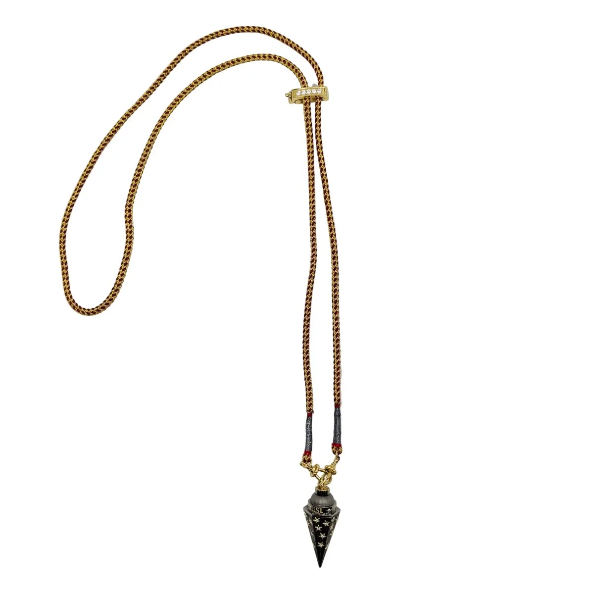 Collier Pendentif MARIE LICHTENBERG "In Stars We Trust" en or jaune et diamants - Image 2
