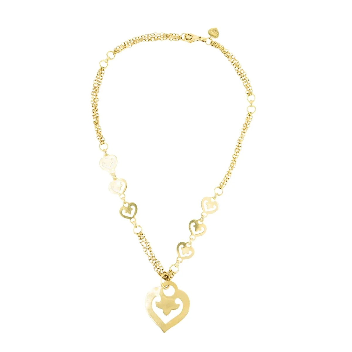 Collier Pendentif O.J. PERRIN "Coeur Légendes" en or jaune - Image 4