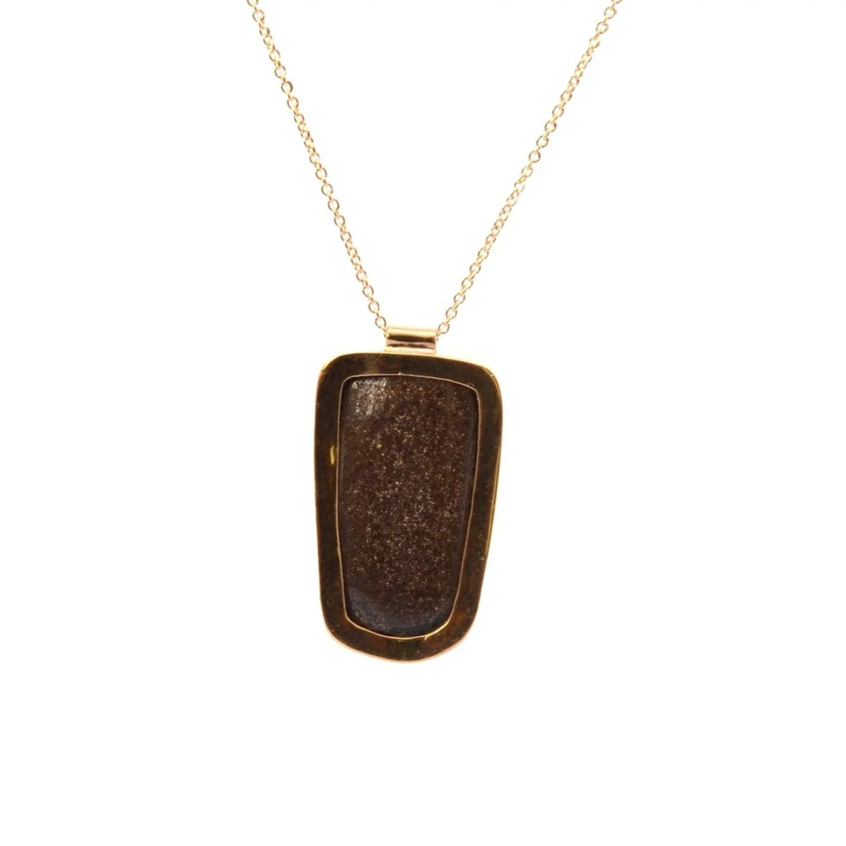 Collier Pendentif en or jaune et opale - Image 2