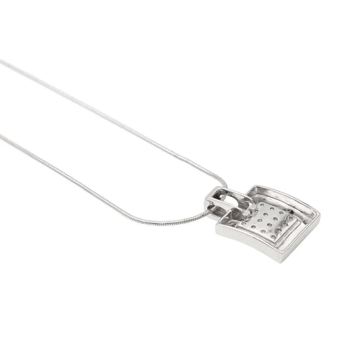 Collier Pendentif Or blanc Diamant - Image 5
