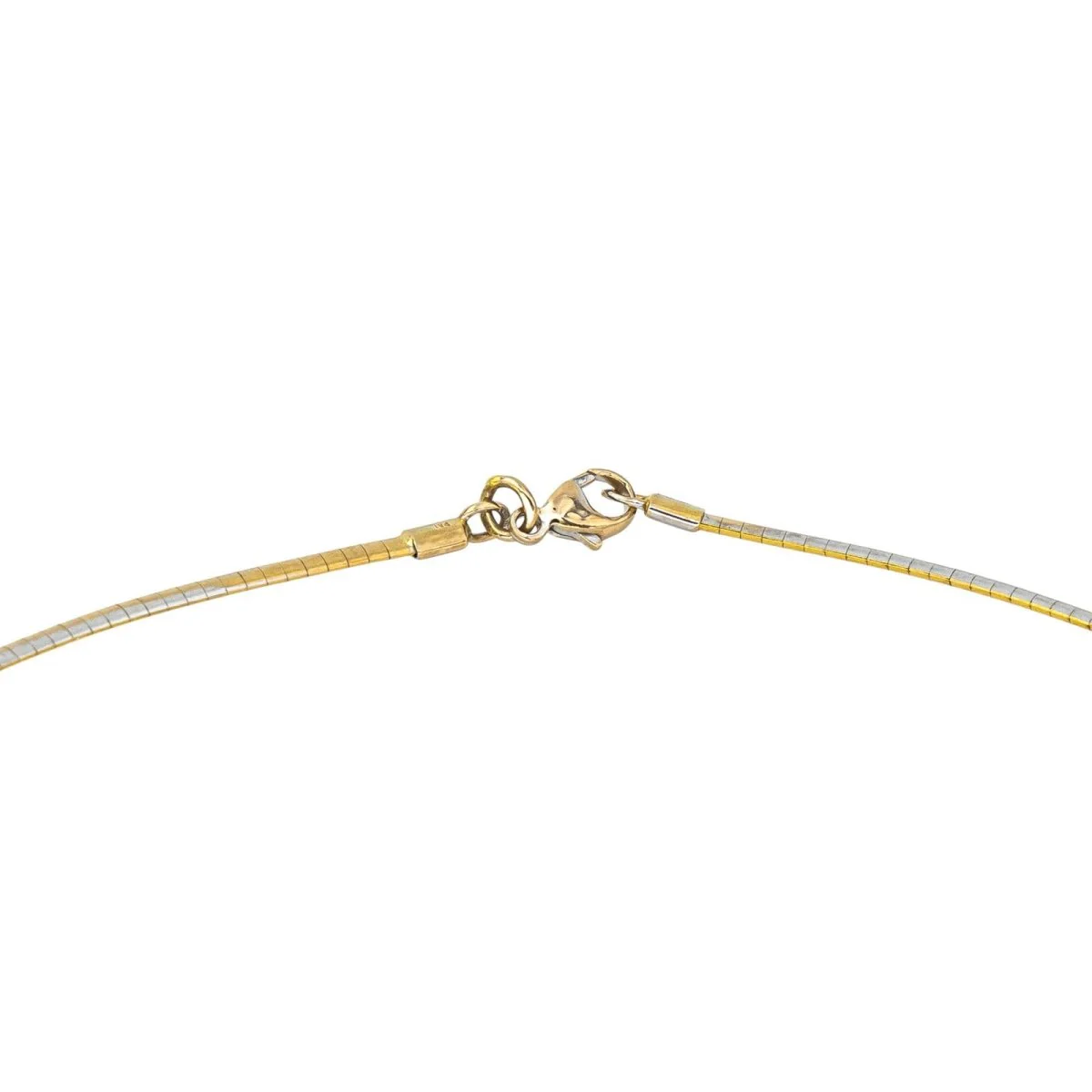 Collier Pendentif en or blanc, or jaune et diamants - Image 7