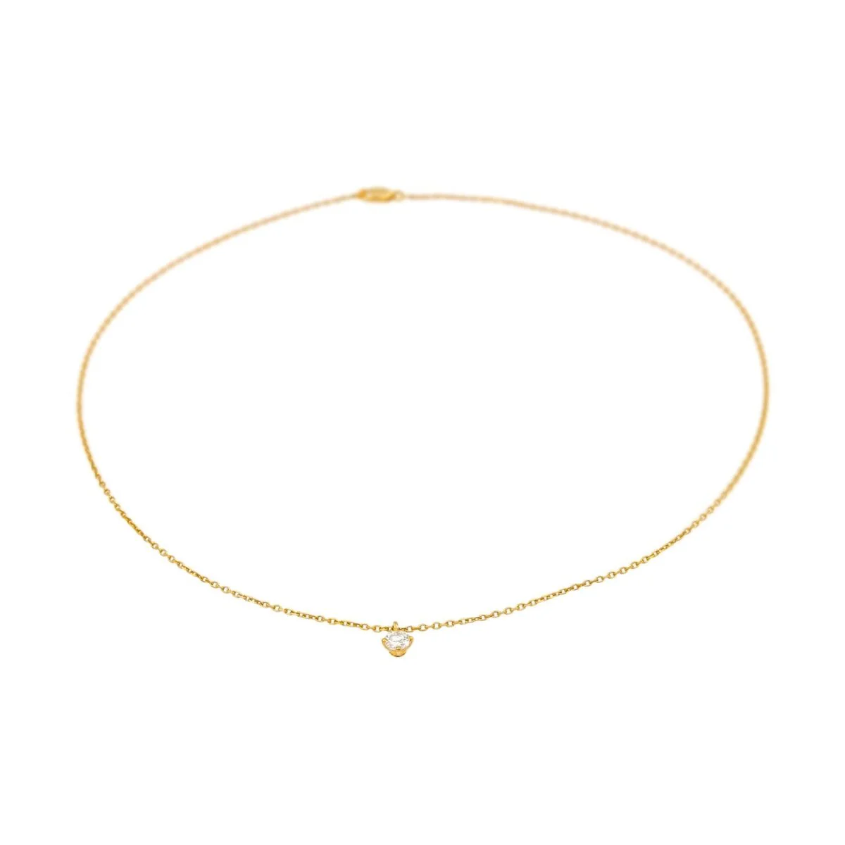 Collier Pendentif en or jaune et diamant - Image 4