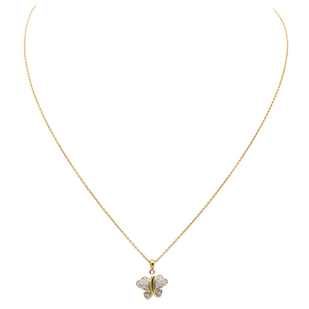 Collier Pendentif Or jaune Diamant