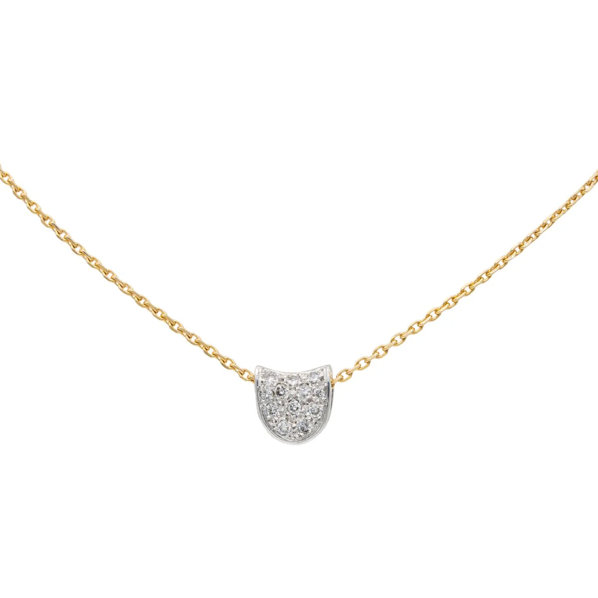 Collier Pendentif Or jaune Diamant