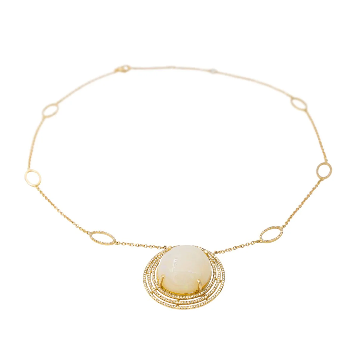 Collier Pendentif en or jaune et opale - Image 6