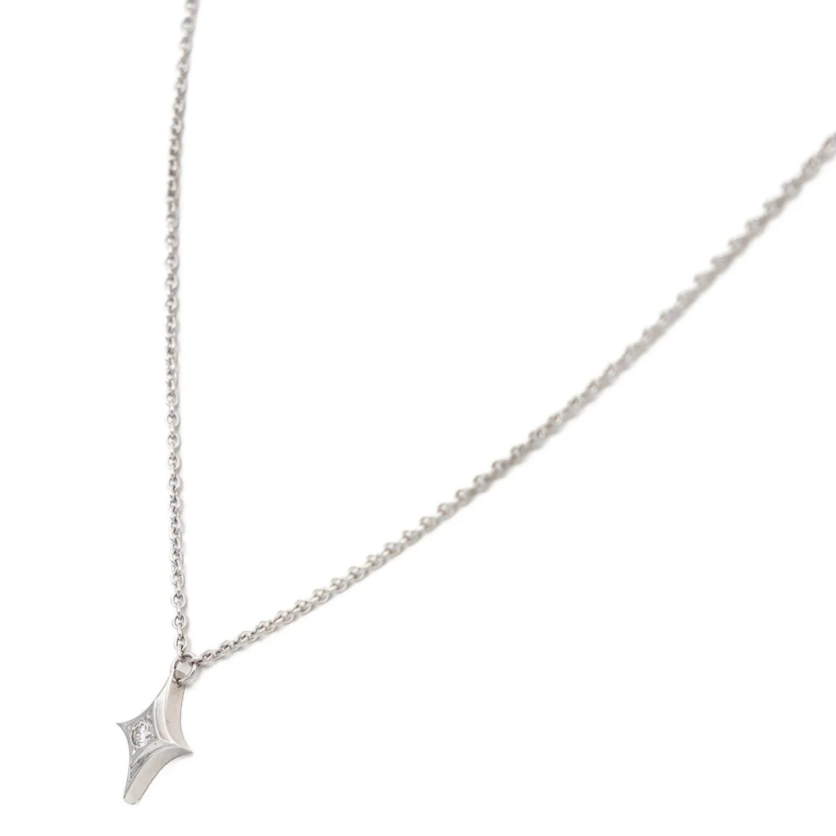 Collier Pendentif étincelle en platine et diamants - Image 4