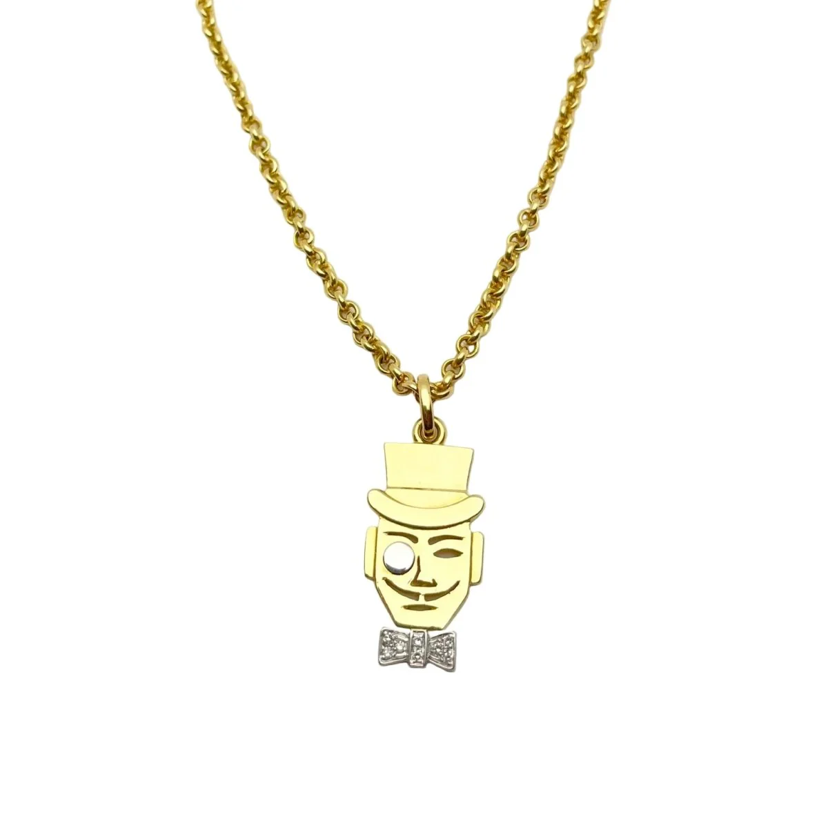 Collier Pendentif POMELLATO en or blanc, or jaune et diamants