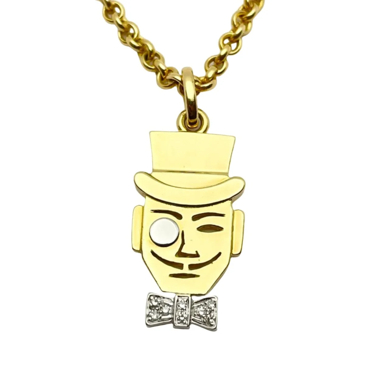 Collier Pendentif POMELLATO en or blanc, or jaune et diamants - Image 2