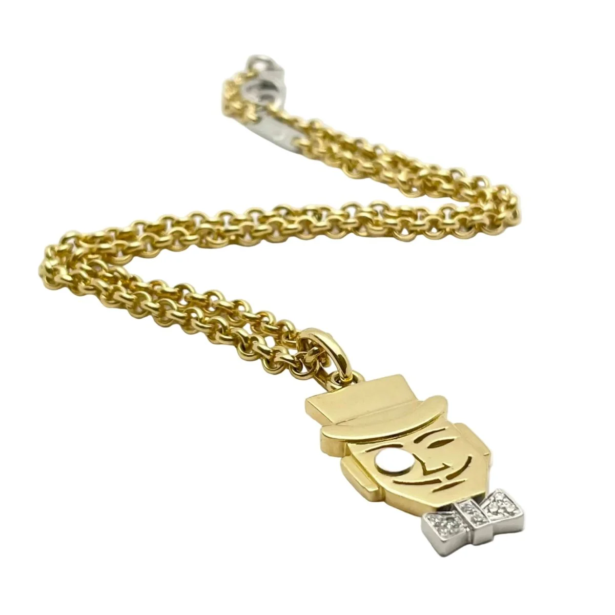 Collier Pendentif POMELLATO en or blanc, or jaune et diamants - Image 4