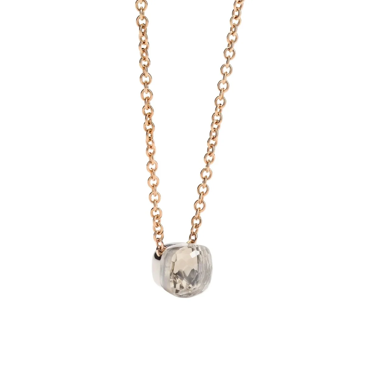 Collier Pendentif POMELLATO "Knot Collection" en or blanc, or rose et topaze - Image 3