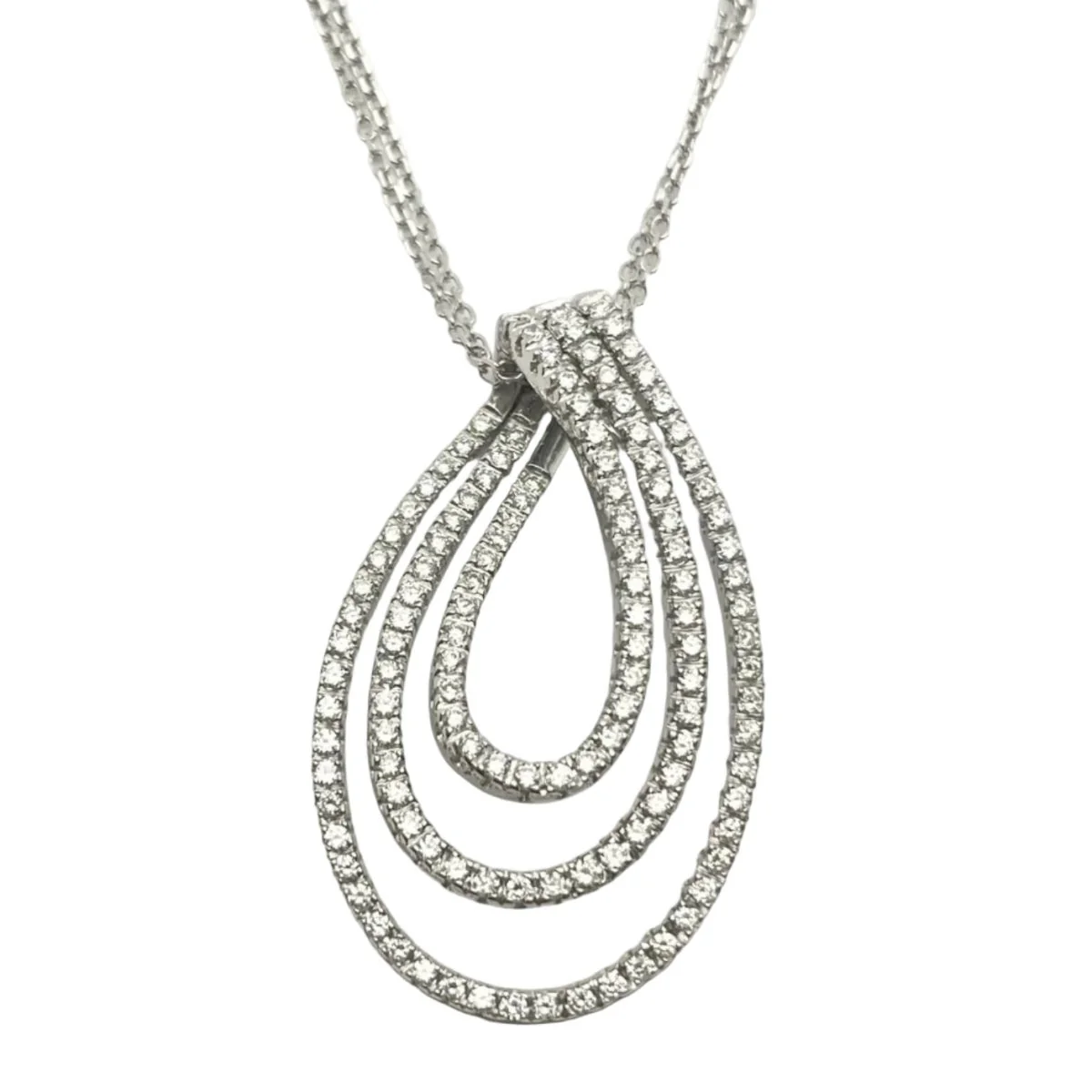 Collier Pendentif RAIMA en or blanc et diamants
