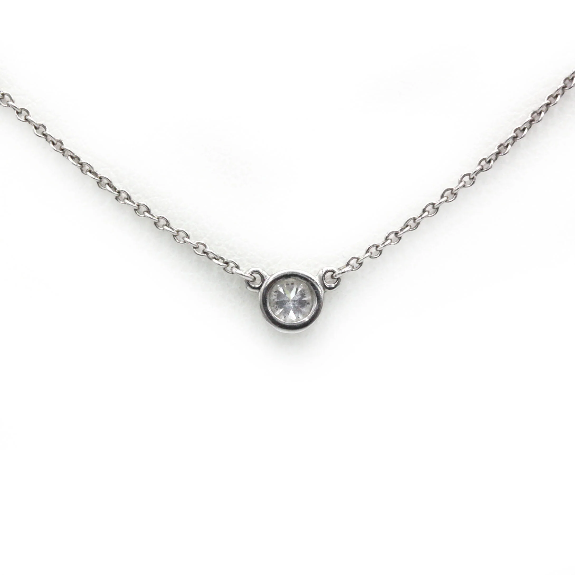 Collier Pendentif TIFFANY & CO. "Diamonds By The Yard" en platine et diamant - Image 4