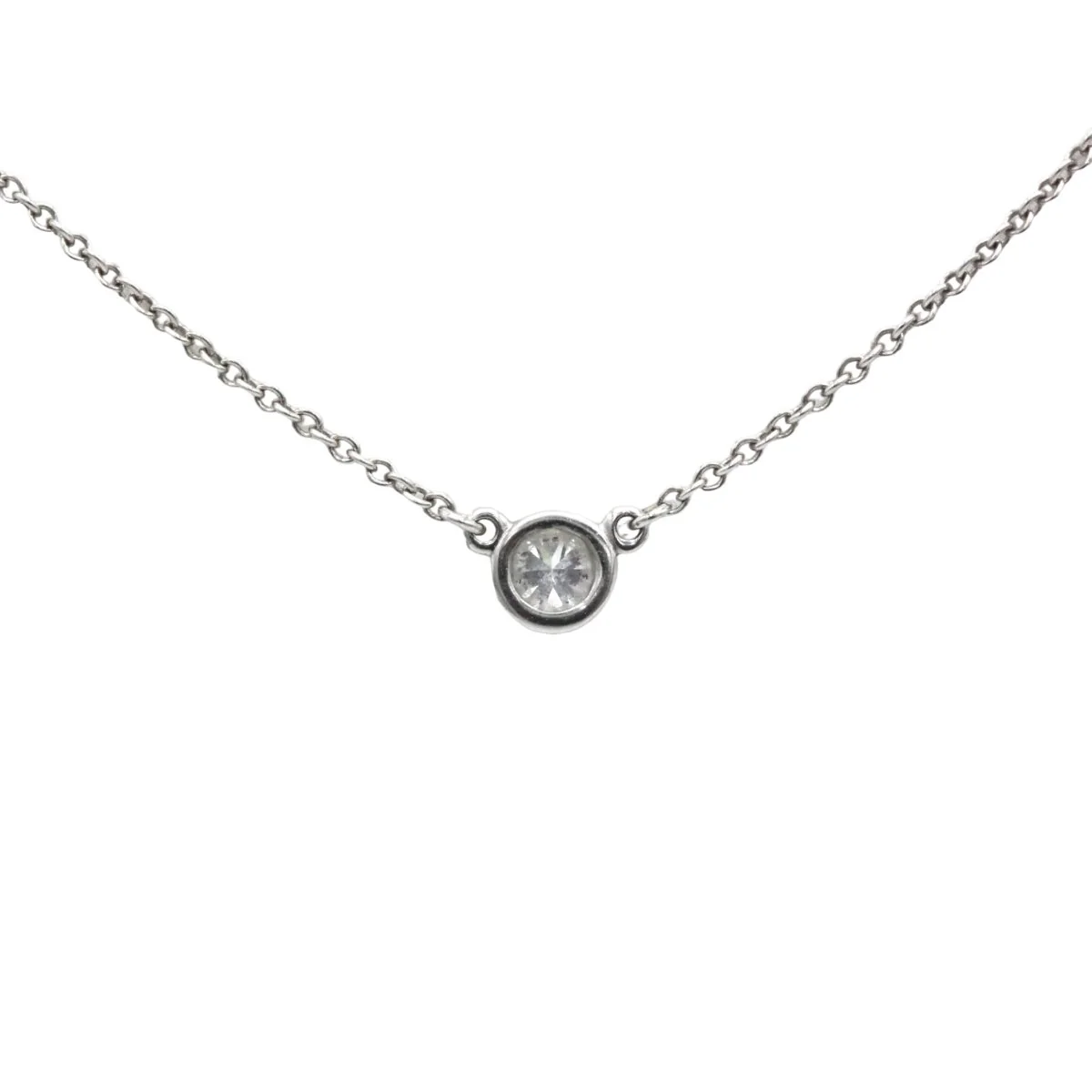 Collier Pendentif TIFFANY & CO. "Diamonds By The Yard" en platine et diamant - Image 8