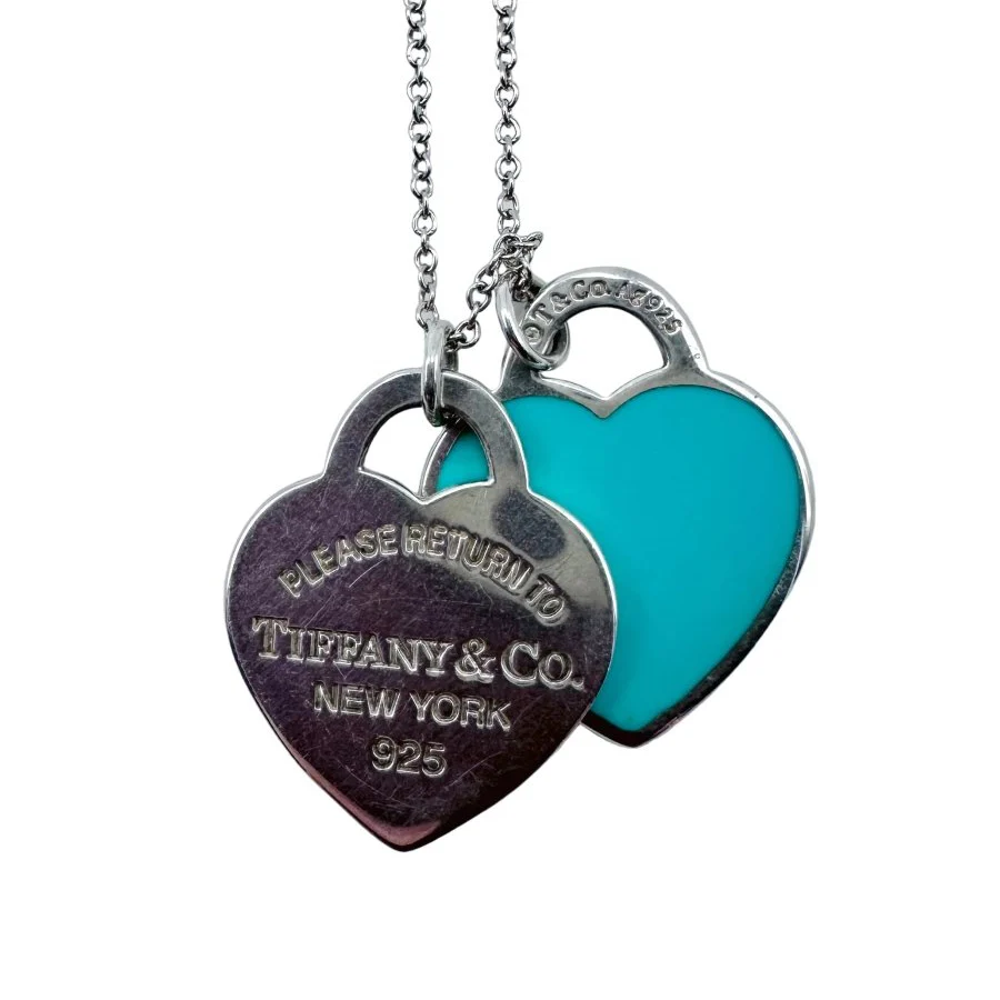 Collier Pendentif TIFFANY & CO. "Return to Tiffany" en argent et émail