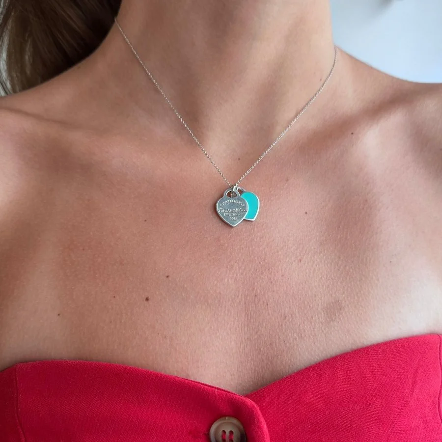 Collier Pendentif TIFFANY & CO. "Return to Tiffany" en argent et émail - Image 2
