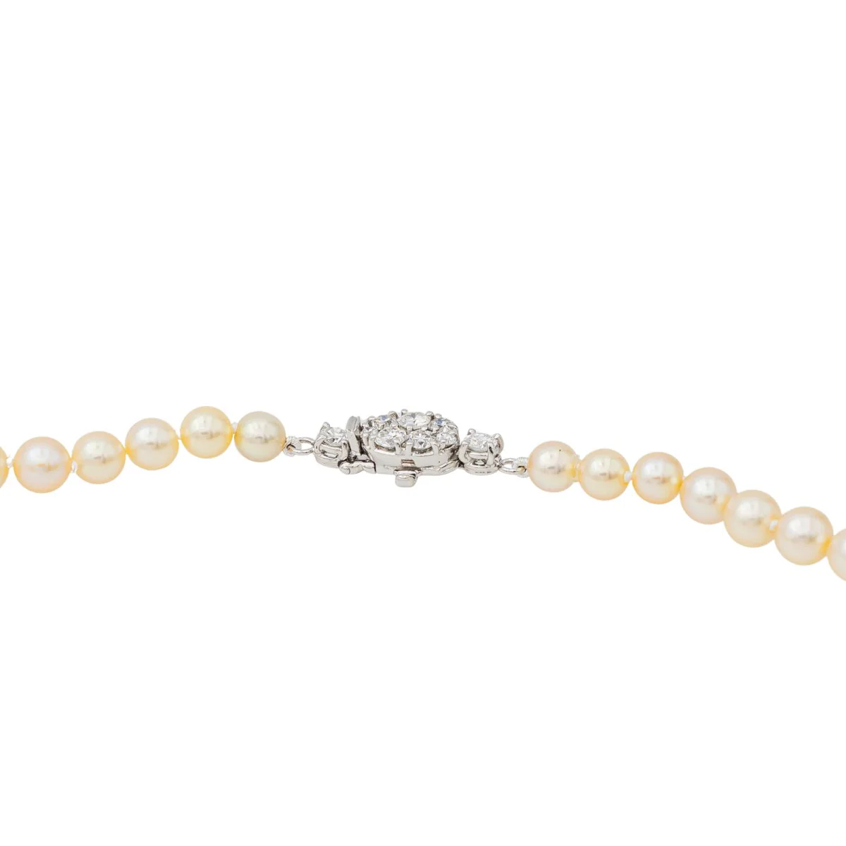 Collier Perle Or blanc Perle - Image 3