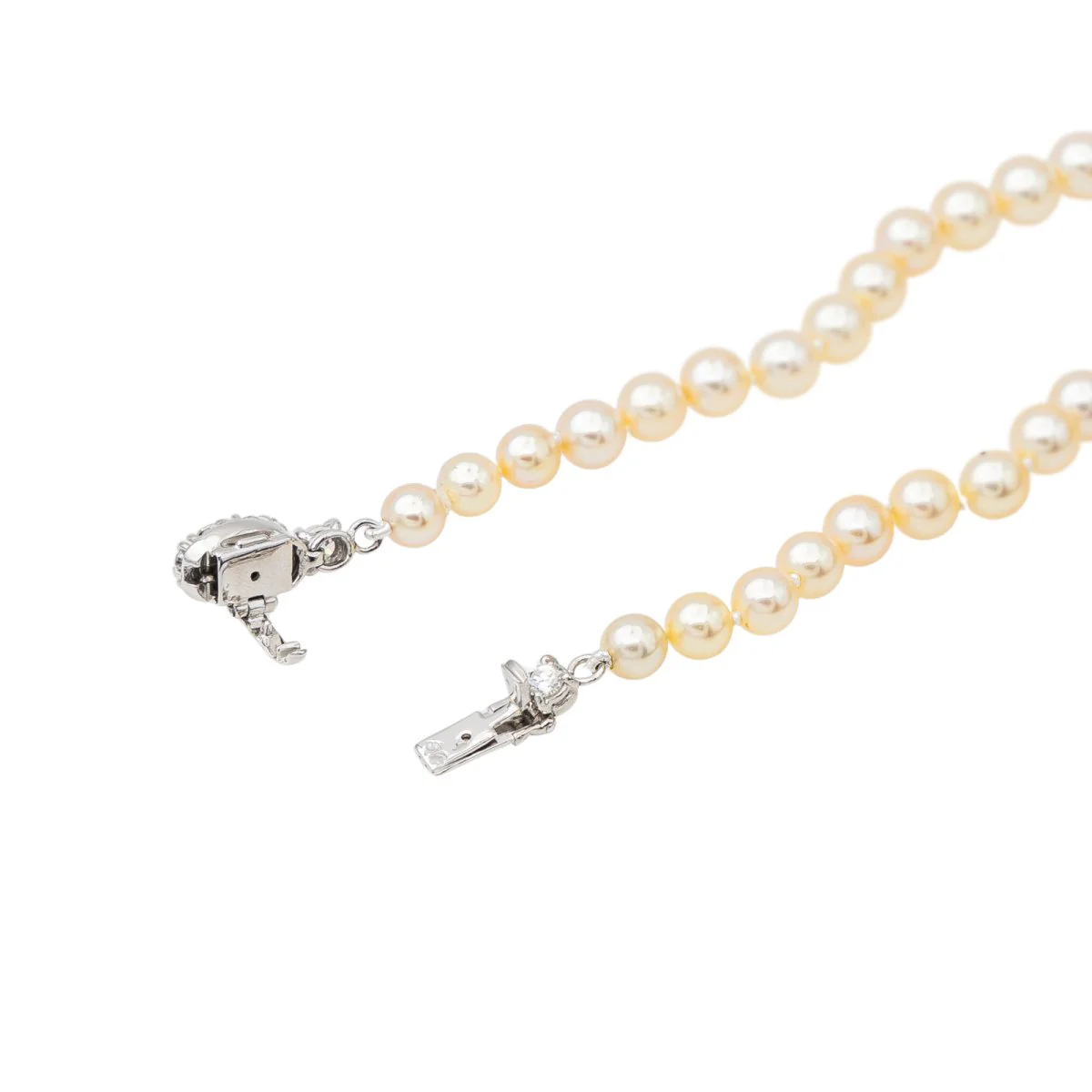 Collier Perle Or blanc Perle - Image 6