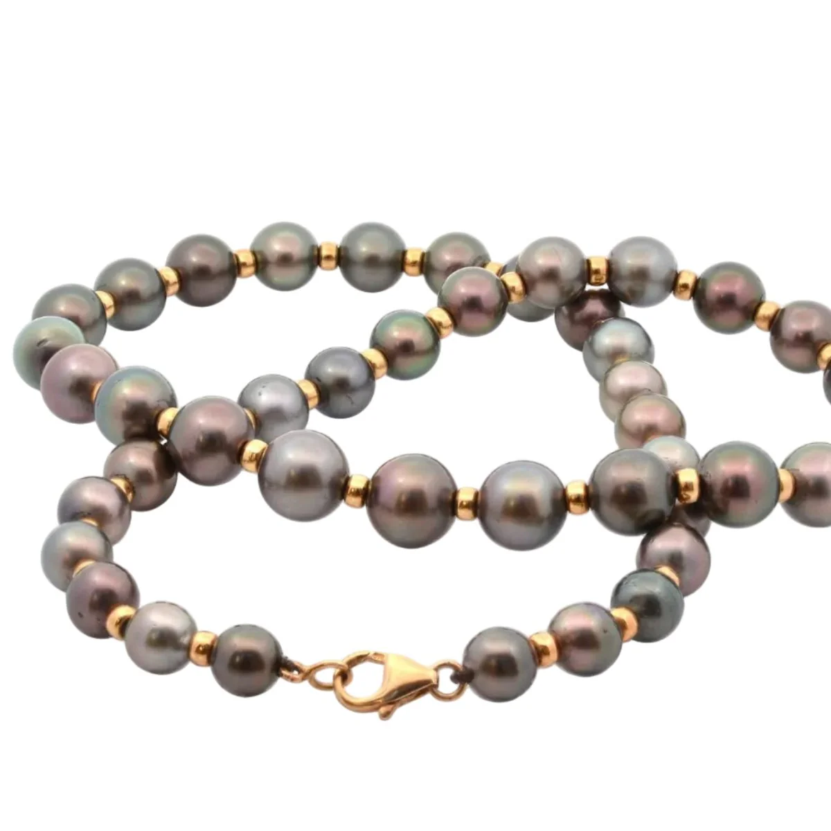 Collier Perles en or jaune - Image 2