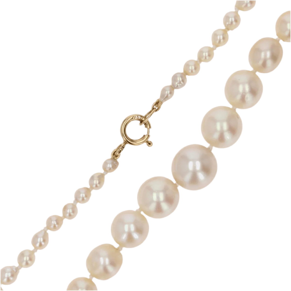 Collier Sautoir en or jaune et perles - Image 5