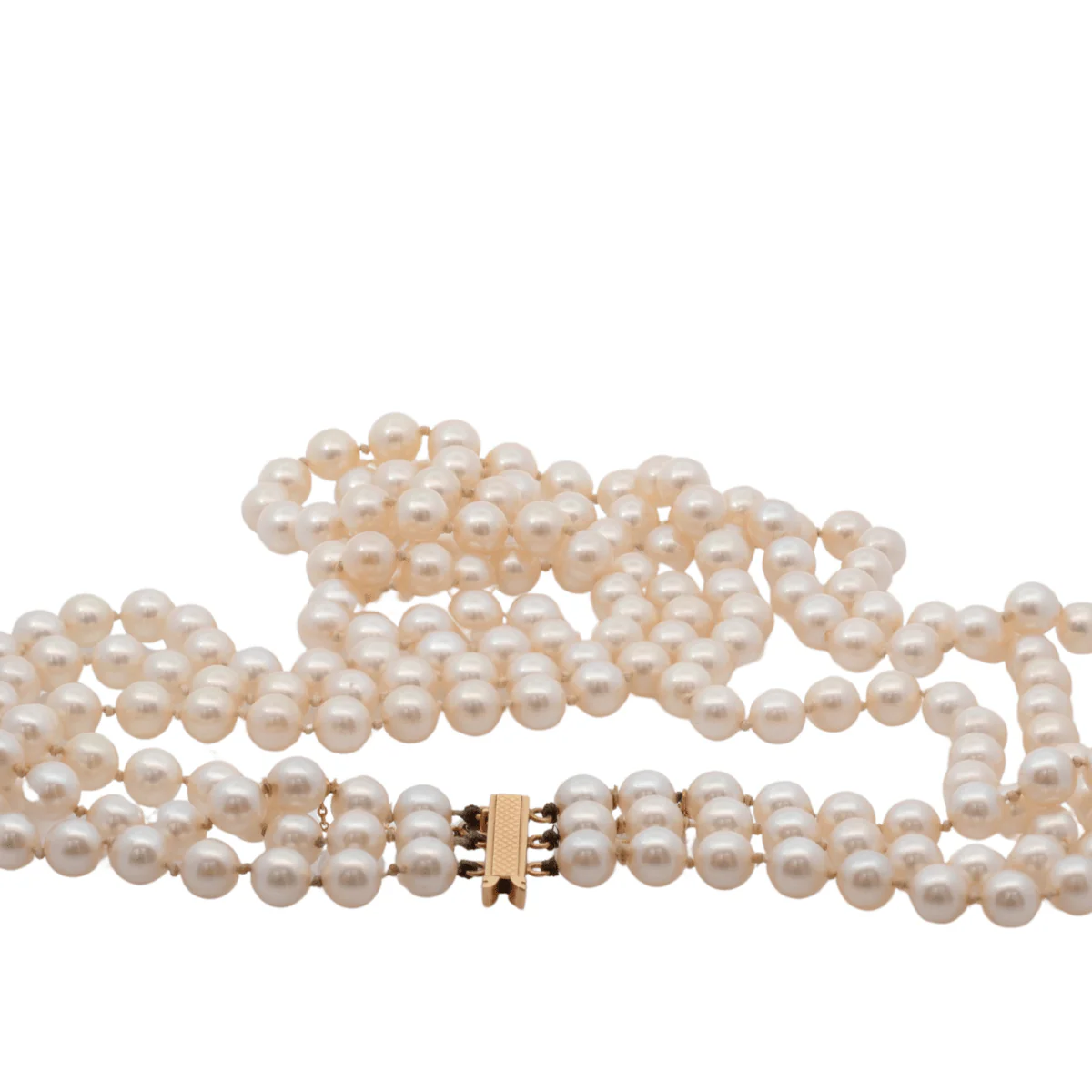Collier Perles en or jaune - Image 2