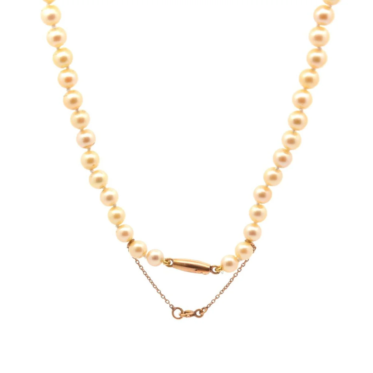 Collier Perle en or jaune et perles - Image 4