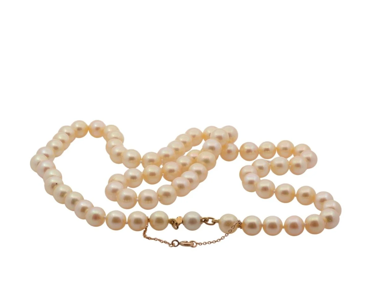 Collier Perles en or jaune - Image 2