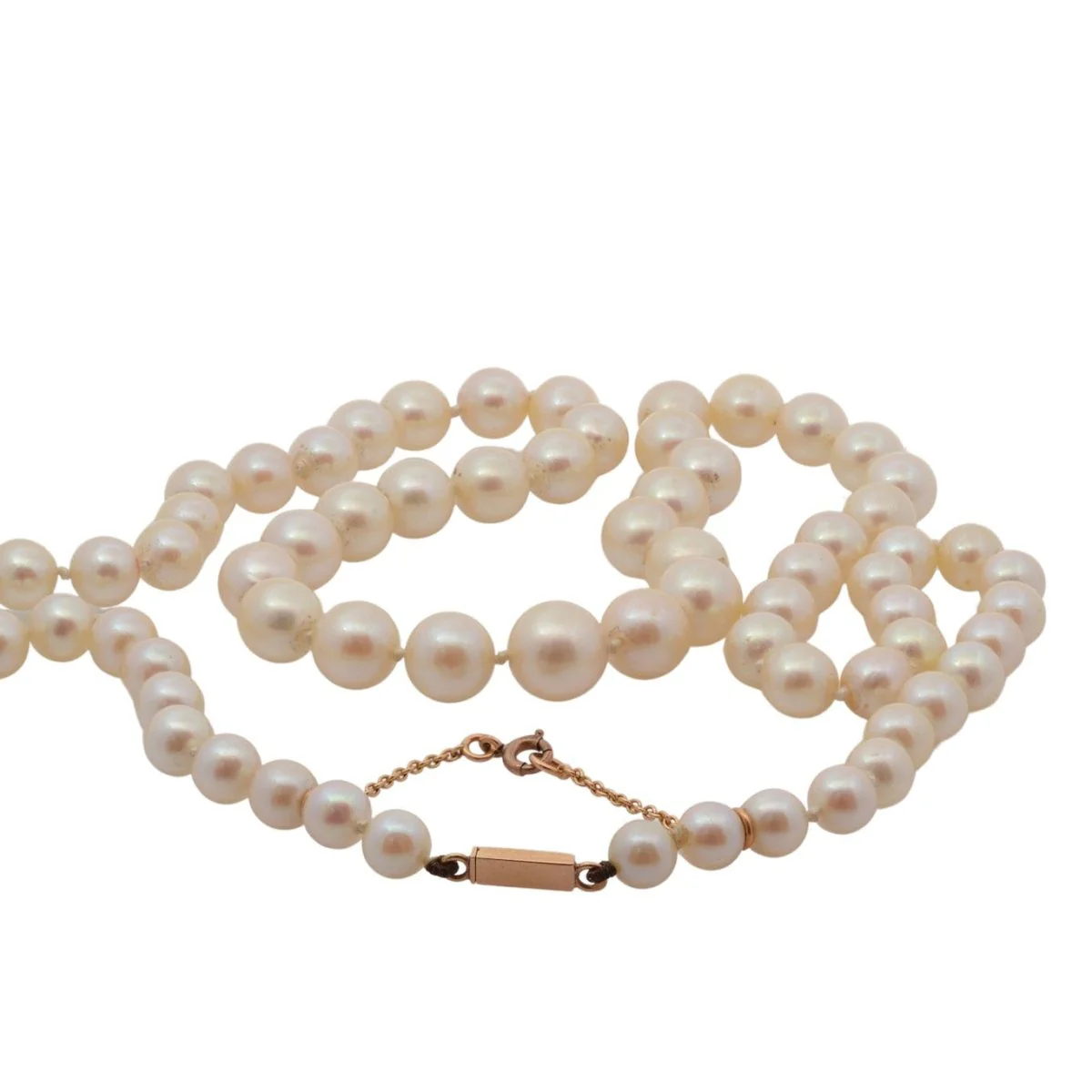 Collier Perles en or rose - Image 2