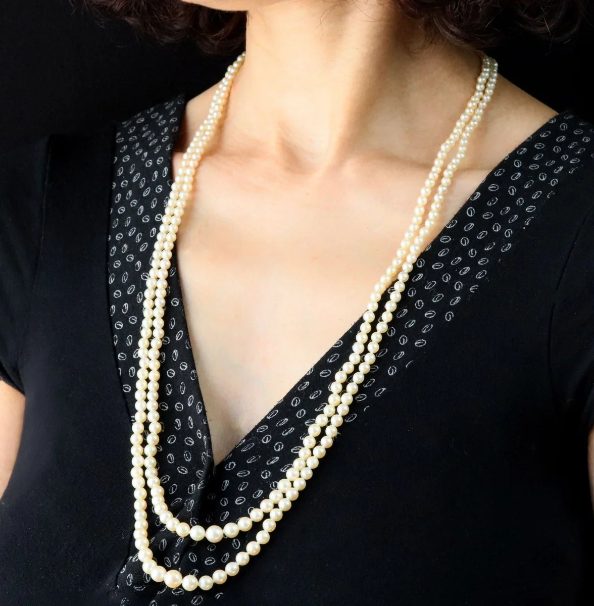 Collier Perles en or rose - Image 2