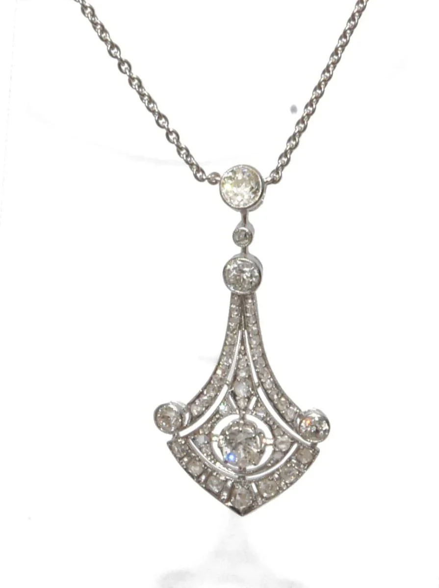 Collier platine et diamant - Image 2