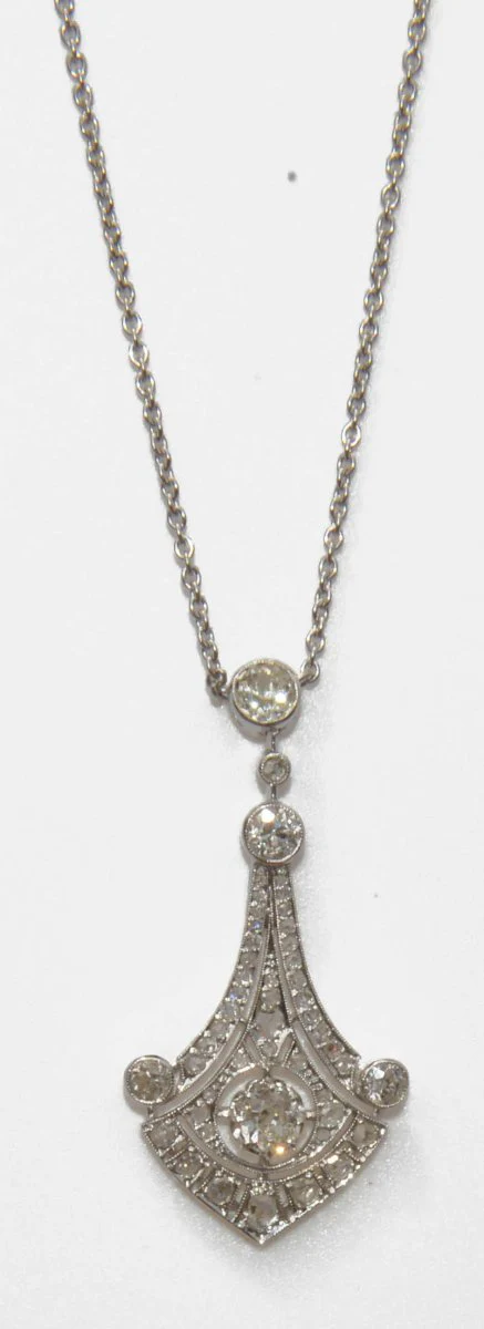 Collier platine et diamant - Image 3