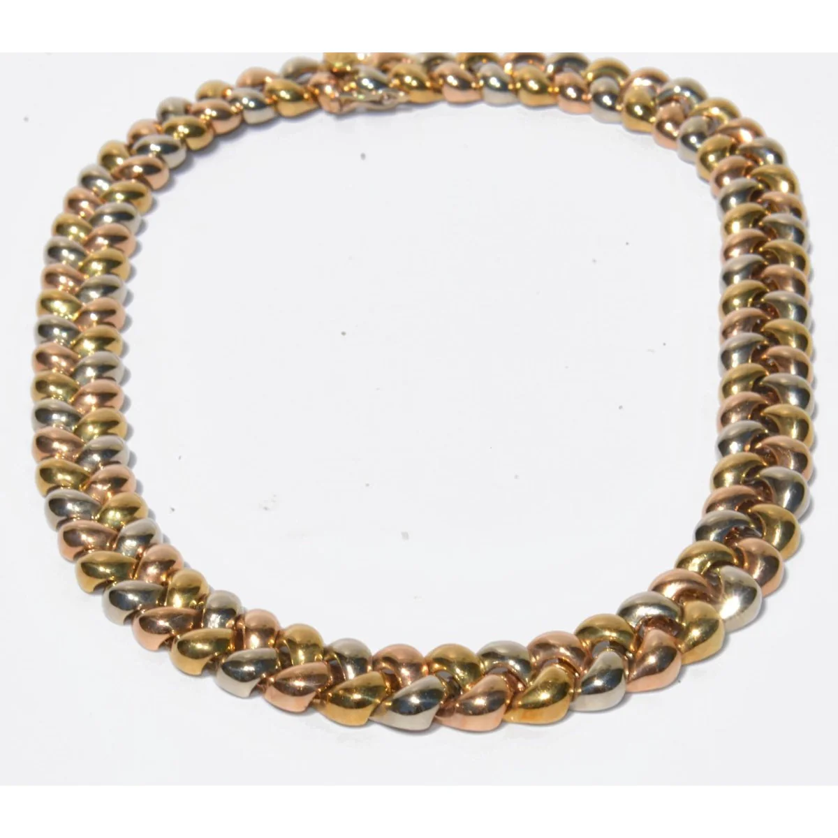 Collier Poiray 3 couleurs d'or modèle Tresse - Image 3