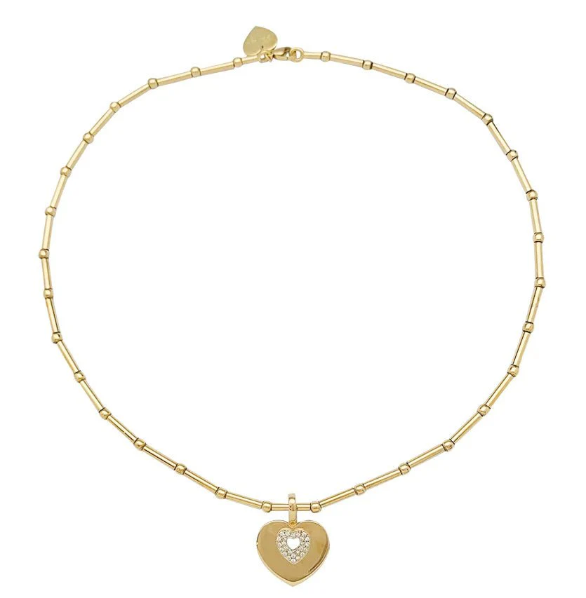Collier Poiray "Coeur Secret" en or jaune, diamants