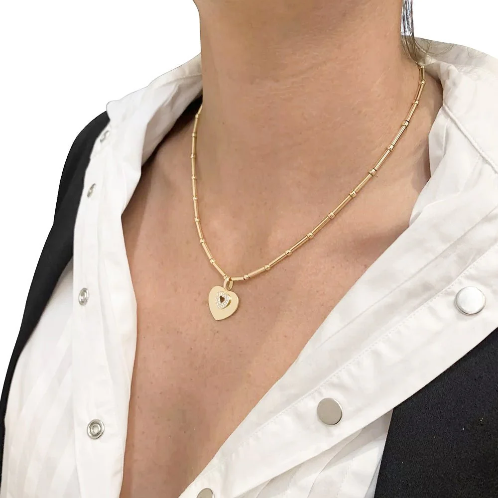 Collier Poiray "Coeur Secret" en or jaune, diamants - Image 8
