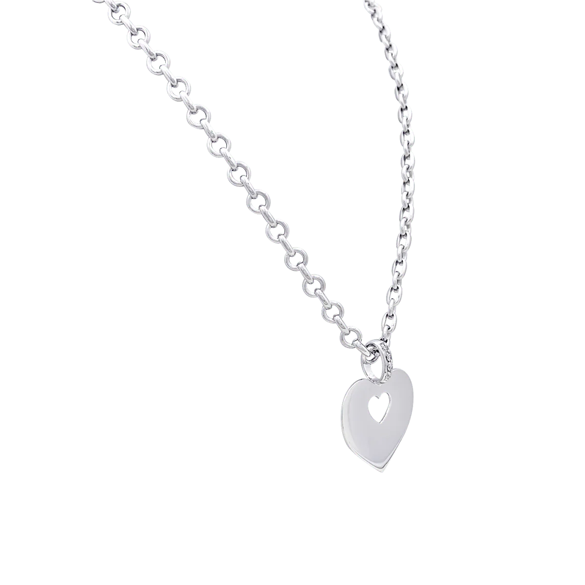 Collier POIRAY "Coeur Secret" or blanc, diamants. - Image 3
