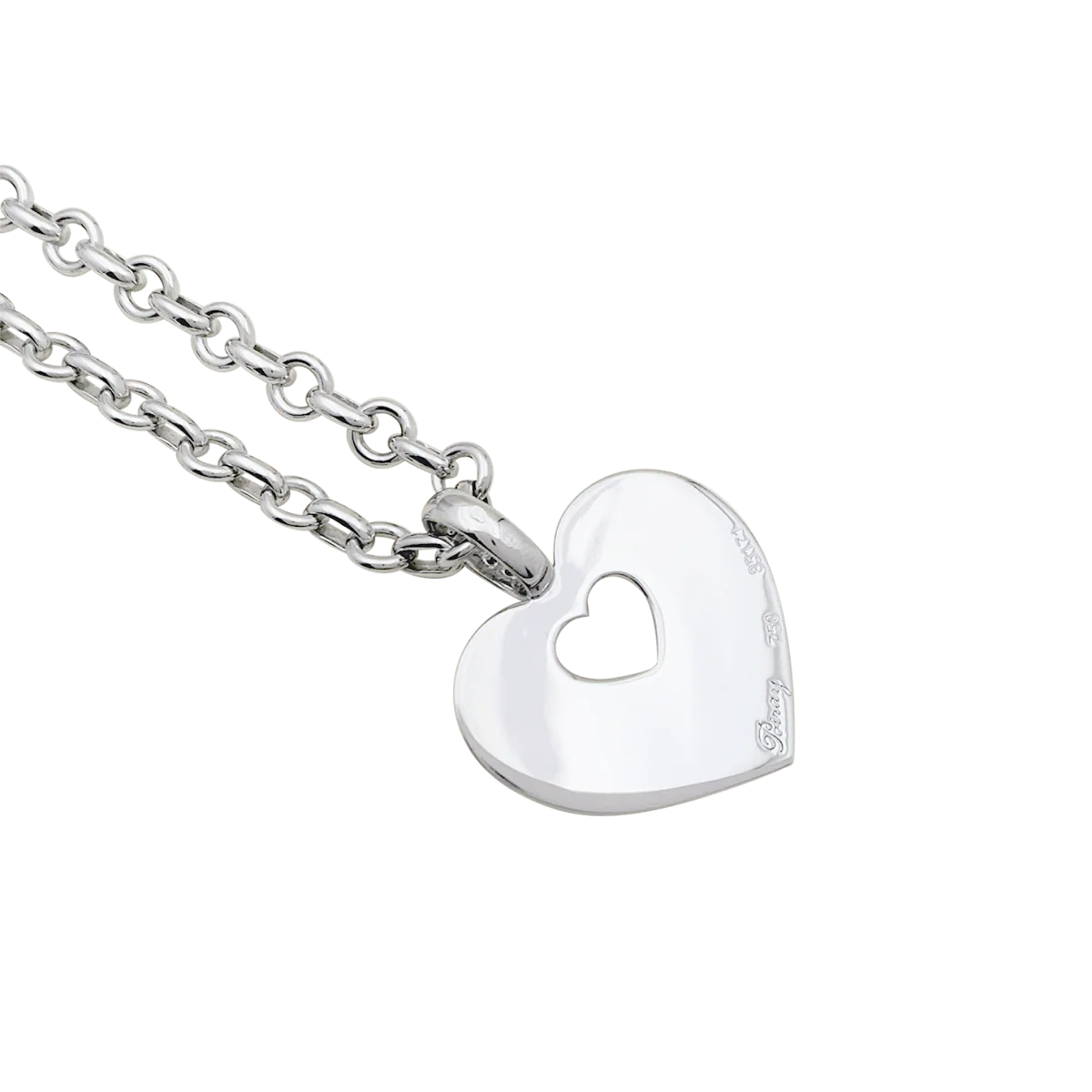 Collier POIRAY "Coeur Secret" or blanc, diamants. - Image 5