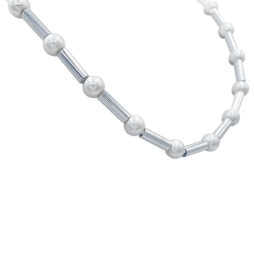 Collier Poiray, "Fuseau", or blanc, perles - Image 4