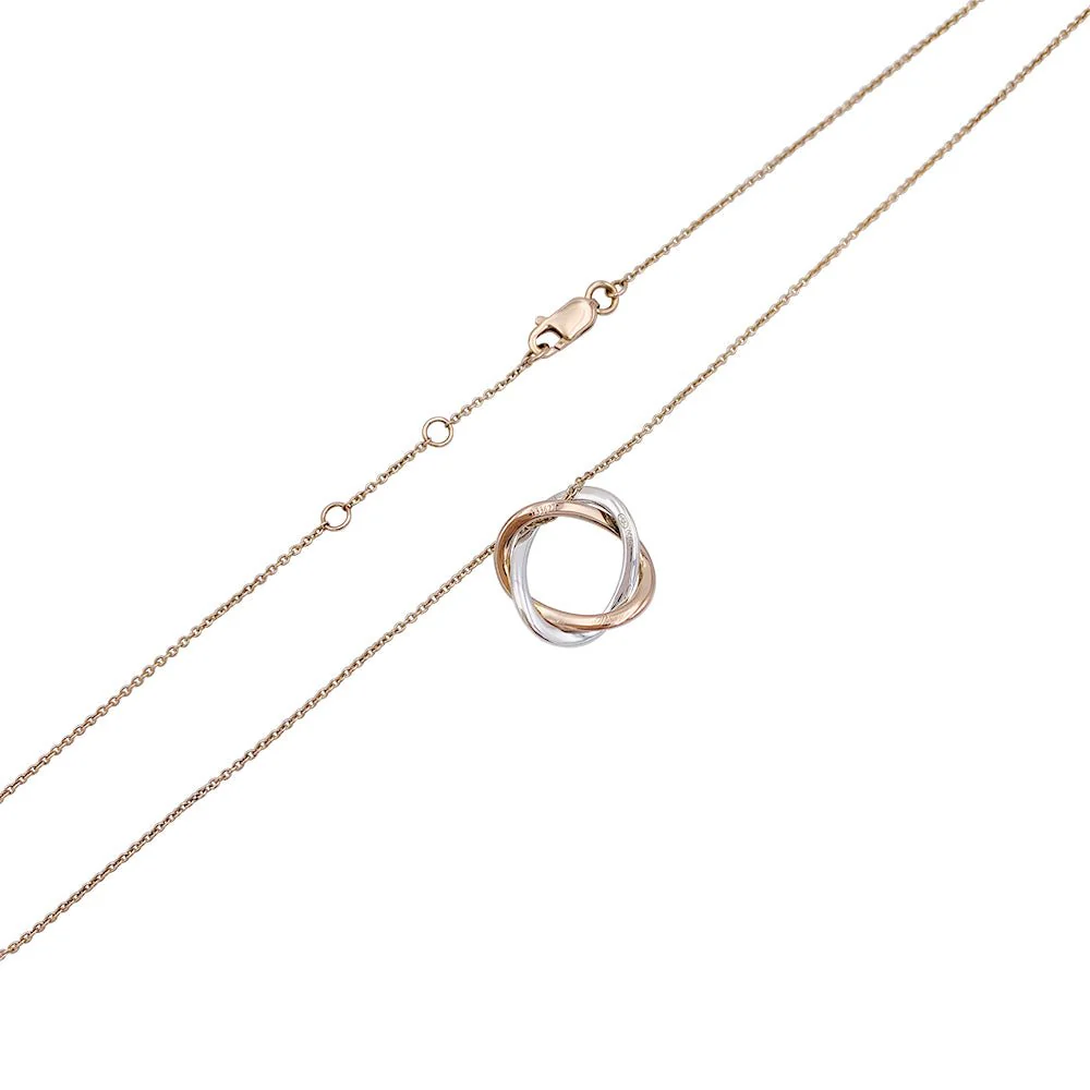 Collier Poiray, "Tresse", deux ors et diamants. - Image 2