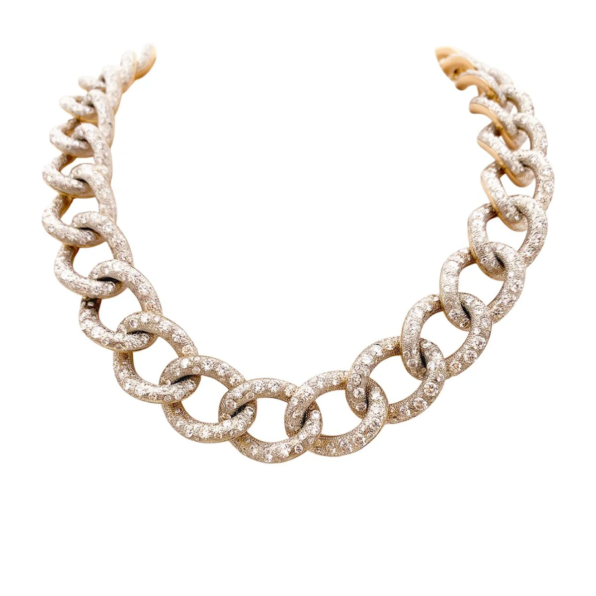 Collier Pomellato Catene en or rose et blanc diamants