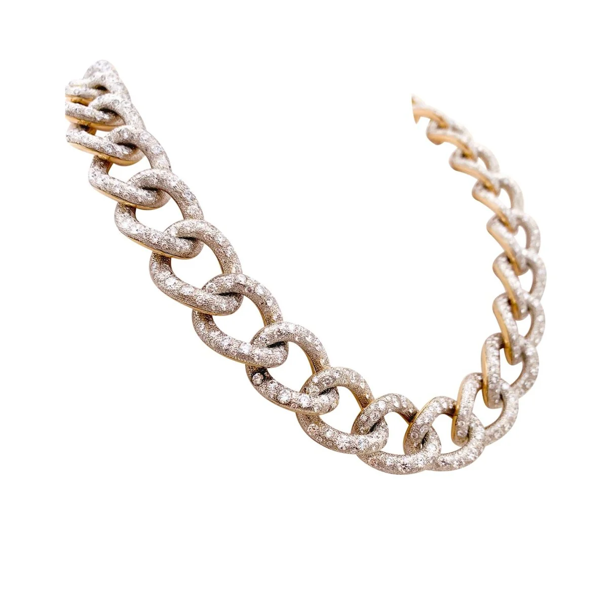 Collier Pomellato Catene en or rose et blanc diamants - Image 3