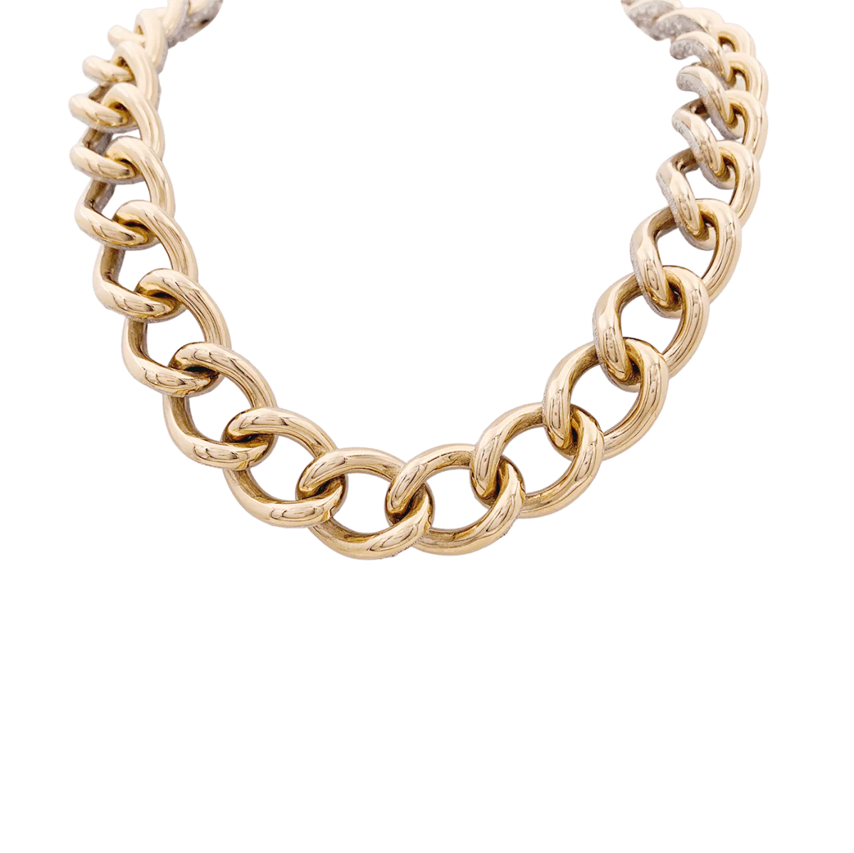 Collier Pomellato Catene en or rose et blanc diamants - Image 5
