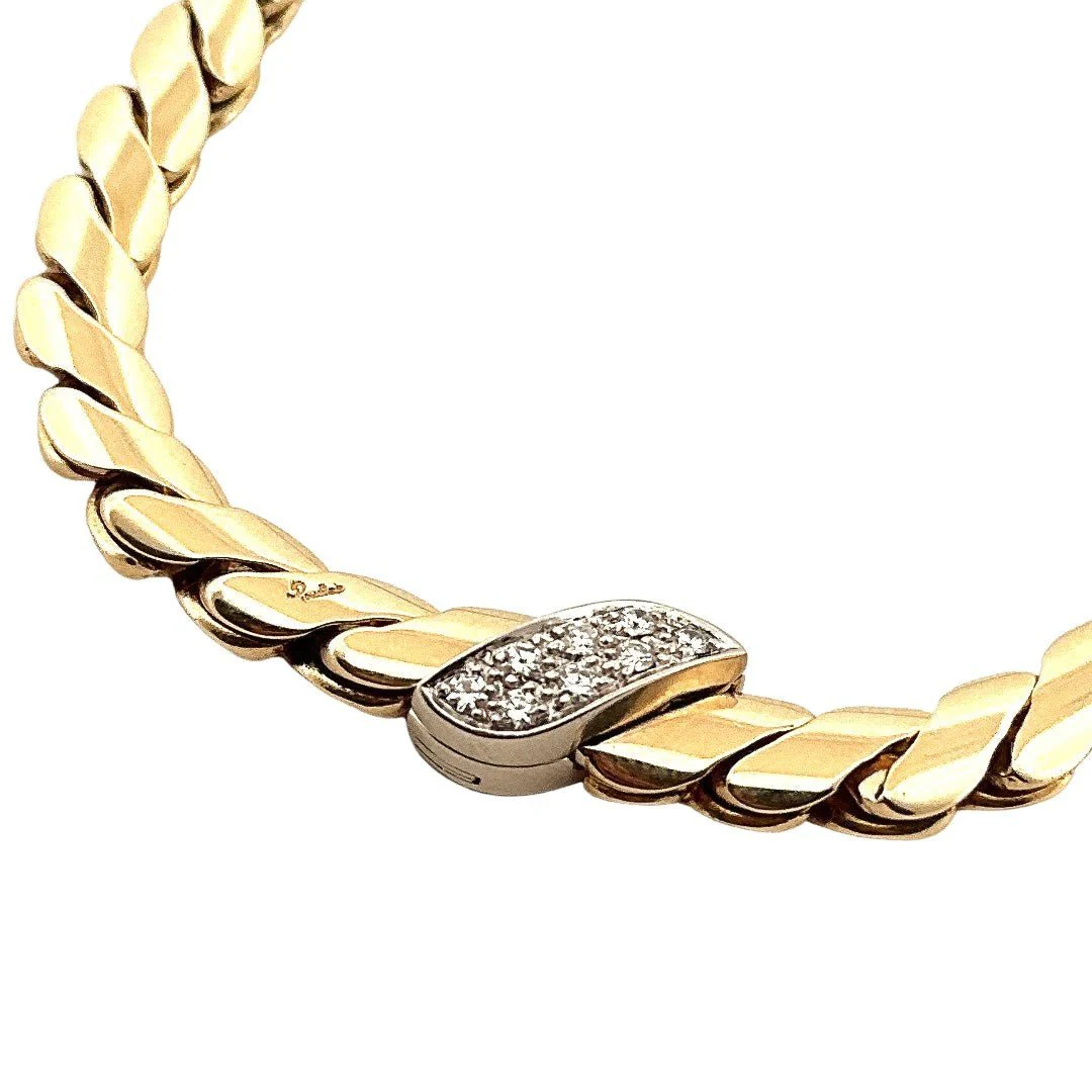 Collier Maille POMELLATO en or jaune, or blanc et diamants - Image 4