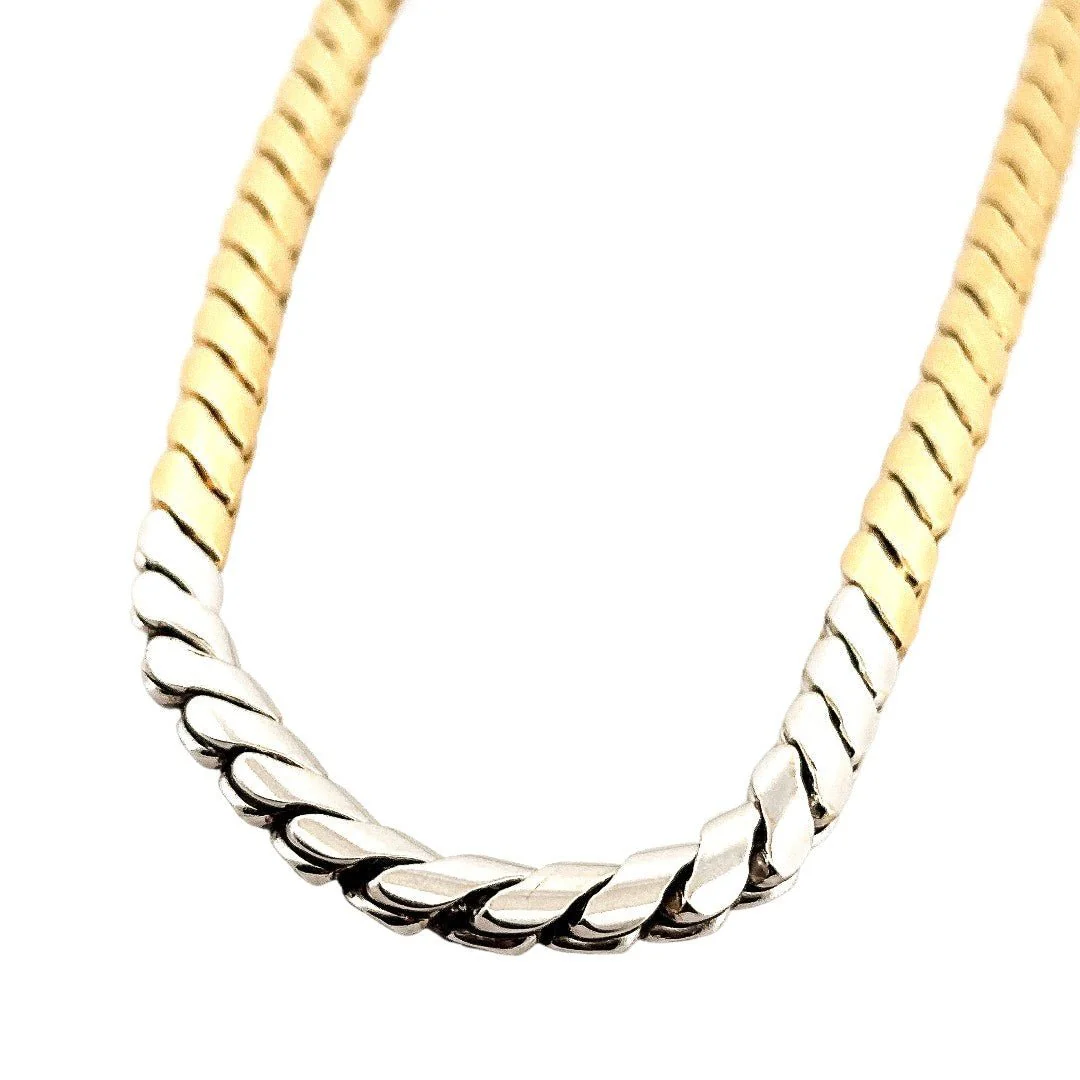 Collier Maille POMELLATO en or jaune, or blanc et diamants - Image 5