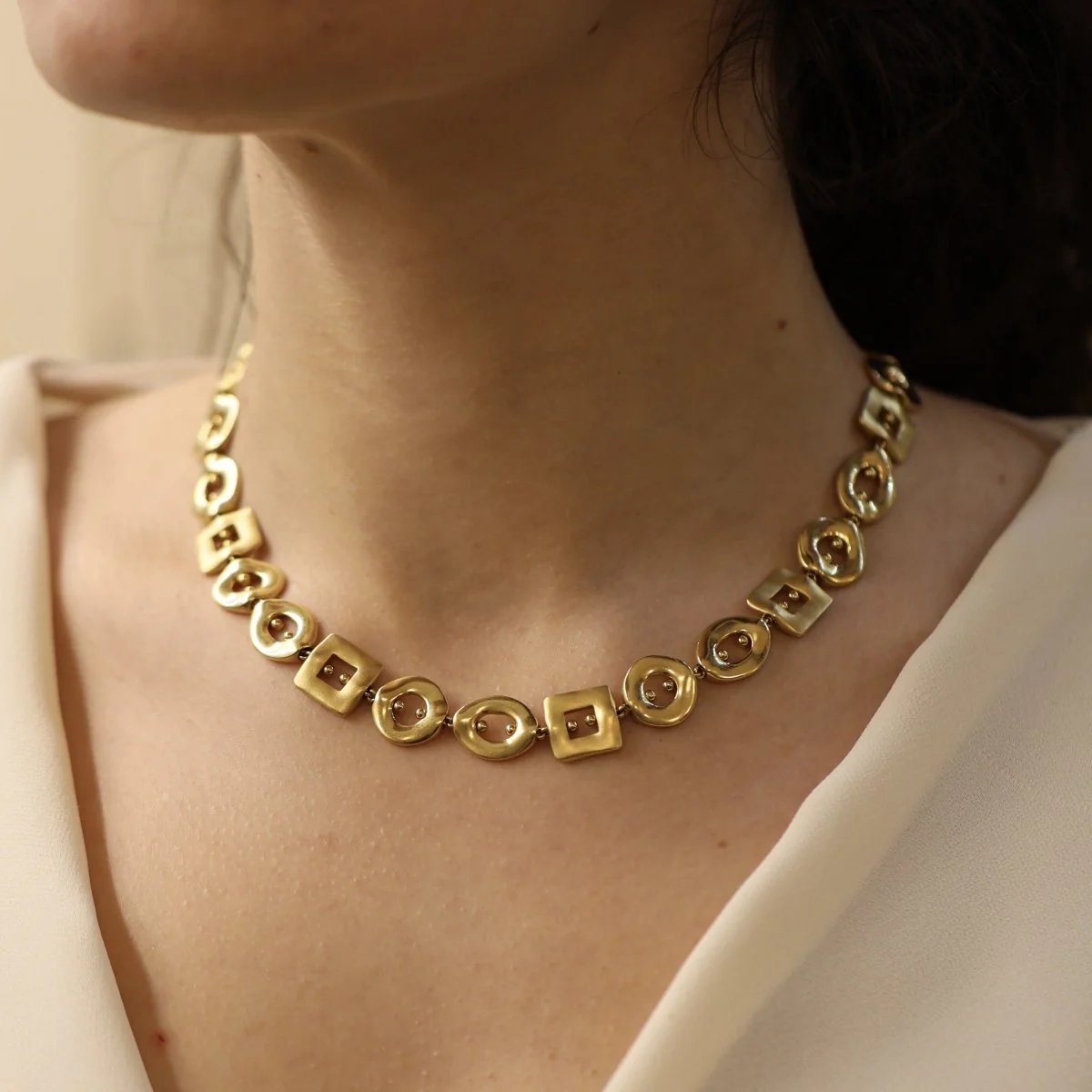 Collier Maille POMELLATO en or jaune, or blanc et diamants - Image 2