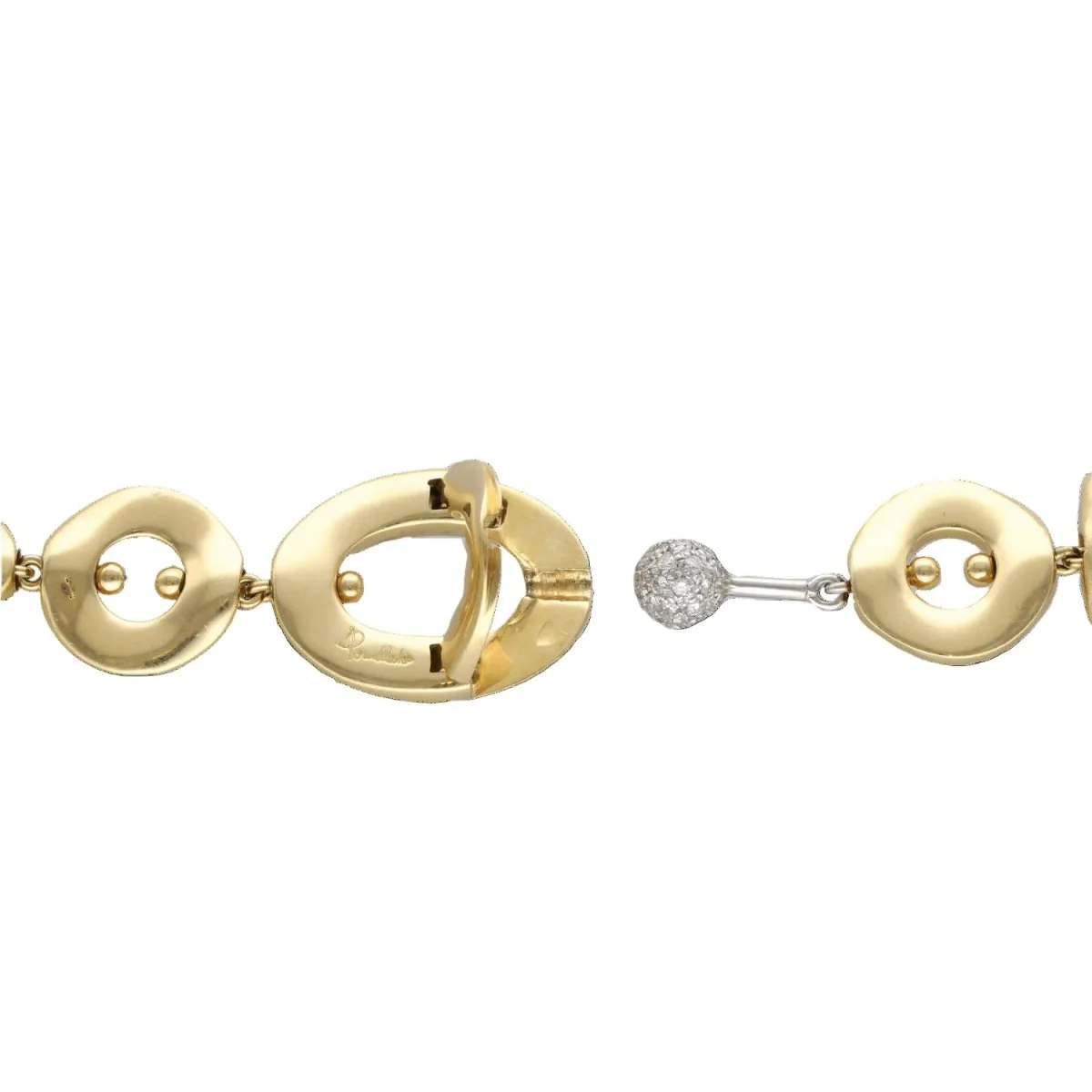Collier Maille POMELLATO en or jaune, or blanc et diamants - Image 3