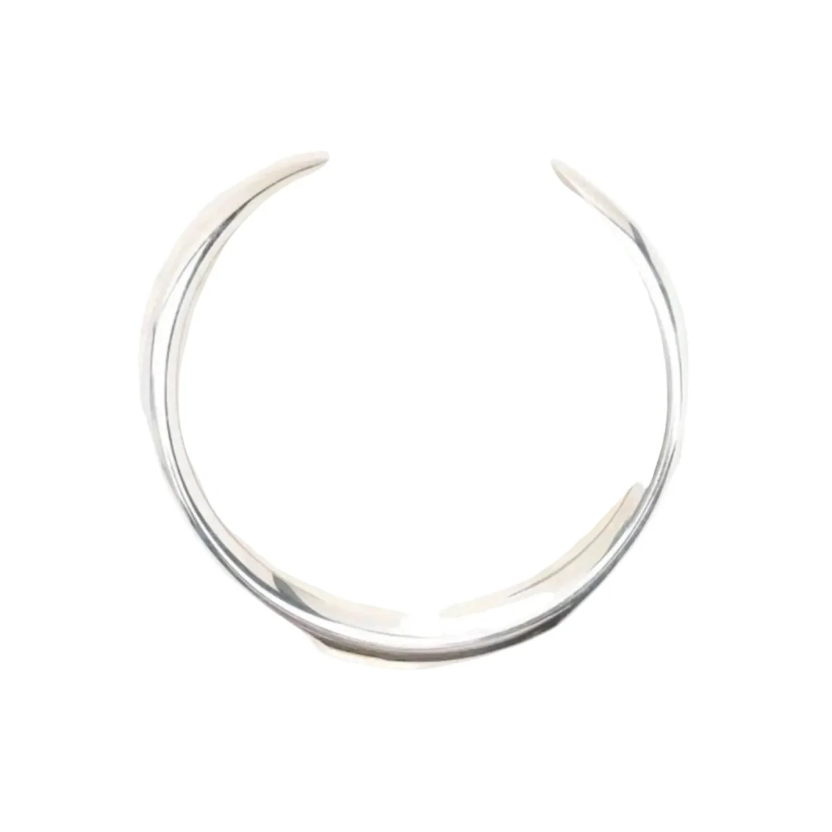 Collier Ras de Cou HERMÈS "Collier de Piste" en argent