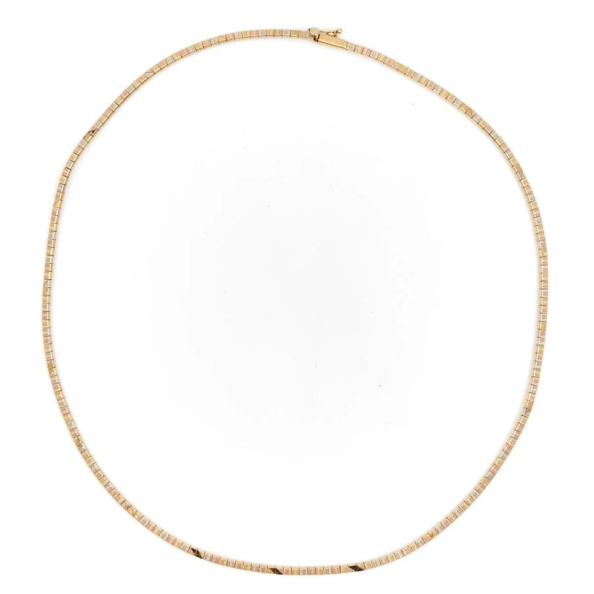 Collier Ras de cou en 3 ors - Image 4
