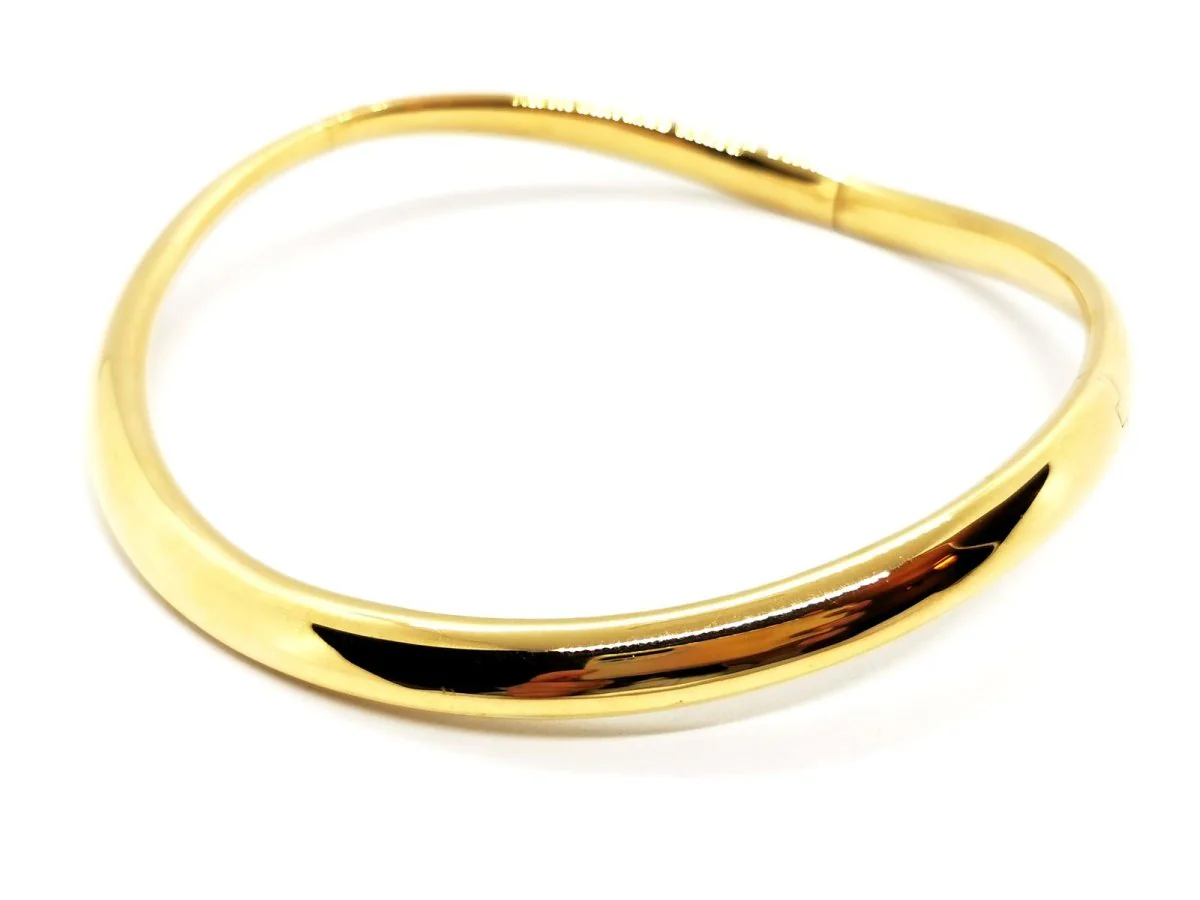 Collier Ras de cou Or jaune Saphir - Image 4