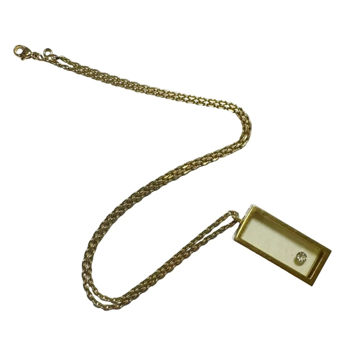 Collier Pendentif MORABITO ren résine et diamant - Image 3