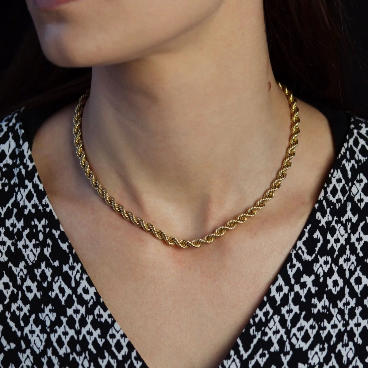 Collier Maille en or jaune - Image 2