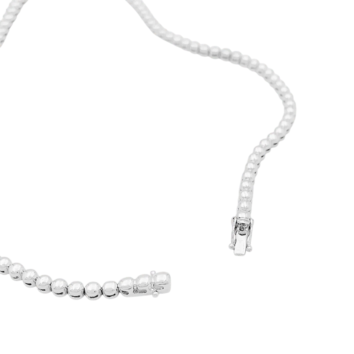 Collier Rivière en or blanc et diamants - Image 4